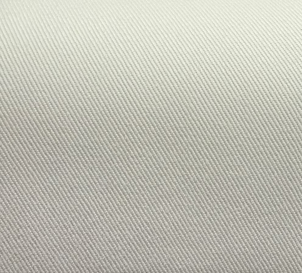 A close-up image of a gray cotton fabric, showing its texture and color.