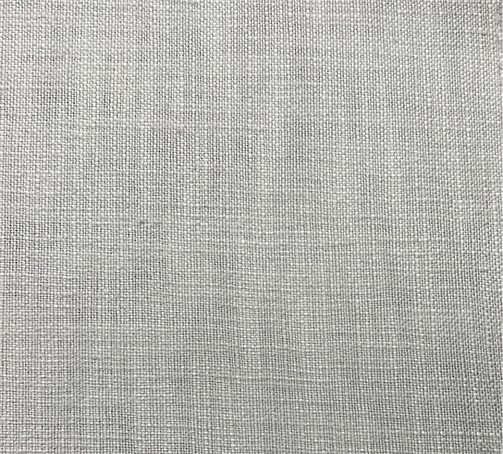 A textured gray fabric with a solid pattern, likely a blend of cotton and linen.
