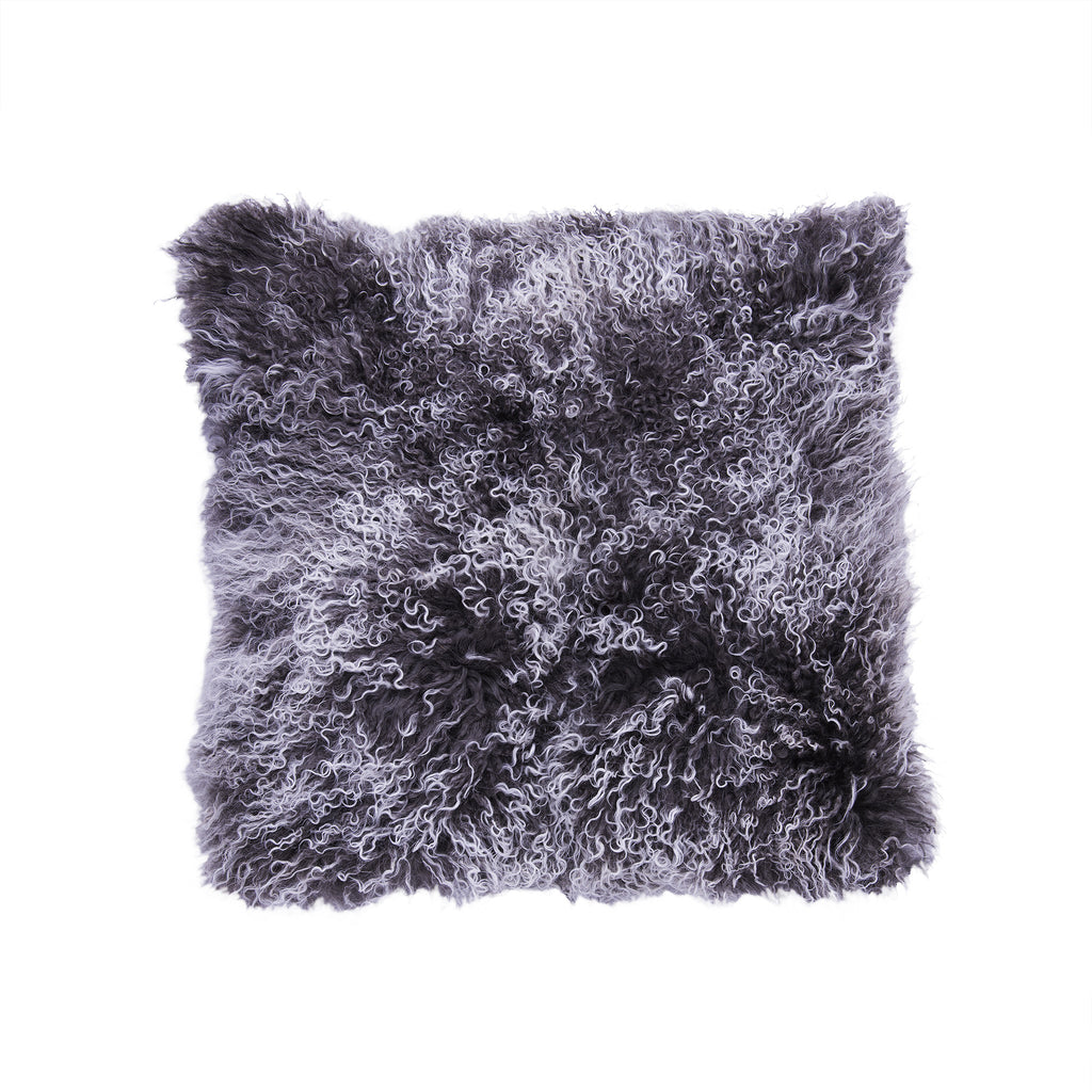 Tibetan Lamb Pillow - Frost Gray